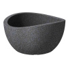 Scheurich kvetináč Wave Globe Bowl s om 40 cm čierny granit