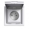 Asfora - Zásuvka 2P+PE 250V 16A, clonky, IP44, bílá, EPH2800321 (Schneider Electric, Asfora, bílá)