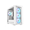 ASUS A23 PLUS Transparent Glass ARGB WHITE, 4x ARGB fan, mATX, USB-C, biela 90DC00K3-B19010