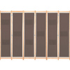 vidaXL Paraván hnedý 240 x 170 cm