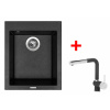 Sinks CUBE 410 Granblack + Mix 3 P GR G8830