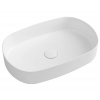 Sapho INFINITY OVAL keramické umývadlo na dosku, 55x36 cm, biela SPH 10NF65055