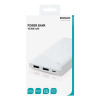 DELTACO PB-A1001, Powerbank 10000mAh, biela