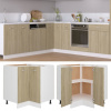 zahrada-XL Rohová skrinka “Lyon”, dub sonoma 75,5x75,5x81,5 cm 802492