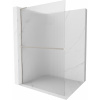 Mexen Kioto+ L, sprchová zástena Walk-In s poličkou a vešiakom 110 x 200 cm, 8mm sklo s rebrovým vzorom, brúsená oceľ profil, 800-110-123-97-09