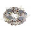 Veniec MagicHome Vianoce, adventný, modro-biely, 30 cm