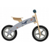 Drevený bežecký bicykel Playtive z pravého dreva 2+ 83x32x55 cm ŠEDÝ