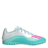 adidas F50 Club Astro Adults Turf Football Boots Wht/Pink/Blue 7 (40.7)