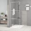 Sprchová zástěna walk-in stříbrná 80 x 195 cm čiré ESG sklo Stříbrná 152115