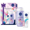 Nivea set kids sprchový gél 250ml+ krém na ruky 75ml+ balzám na pery 5,5ml- Prinzessinnen