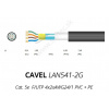 LAN kábel vonkajší CAVEL 541-2G, Cat5e, PVC+PE, F/UTP (FTP), čierny, predaj na metre