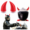ROHY NA MOTOCYKLOVÚ PRILBU ČERVENÉ | DEKORÁCIA PRILBY | SADA 2KS