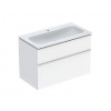 Geberit iCon - Skrinka s umývadlom, 9x5x6 cm, 2 zásuvky, lesklá biela 502.337.01.1
