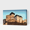 Vymalujsisam.sk Maľovanie podľa čísiel - Trenčiansky hrad Veľkosť: 40x60cm, Rám: Na kartónovej doske