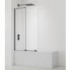 Swiss aqua technologies Vanová zástěna SAT Walk-In Xmotion 150x117,5 cm černá SATWIXMVZ150C