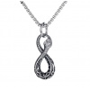 B-TOP Výrazný náhrdelník Ouroboros z nerezovej ocele