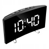 DIGITÁLNY BUDÍK LED ELEKTRONICKÝ TEPLOMER ZRKADLO ALARM NOČNÝ REŽIM