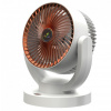 Prenosný ventilátor Kisonli F103, 2400mAh – biela/zlatá