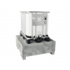 Kovová záchytná vaňa pod 600 l IBC kontajner, 620 l, 130 x 120 x 50 cm, pozinkovaná