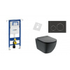 Geberit set Jadrofix+záves WC Tesi Čierne mat+sedátko SoftClos+tlačítko Sigma20 Čierne mat 111.355.00.5+T3546V3+115.882.14.1