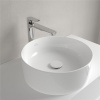 VILLEROY & BOCH Collaro okrúhle umývadlo na dosku bez otvoru, bez prepadu, priemer 400 mm, biela alpská, 4A184001