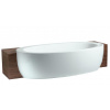 Laufen Il Bagno Alessi One - Polozápustná vaňa, 203x102 cm, s masážnym systémom, LED osvetlením a senzorom, dezinfekciou, biela H2449700006951