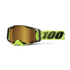 100% Armega Neon Yellow, mtb okuliare - Gold Mirror Lens