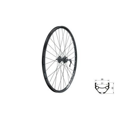 Kellys Zapletené koleso predné KLS DRAFT DSC F, 27,5", black