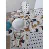 AA9 Obrusy a prestierania sada6 - PVC obrus, štóla,obal na príbor,rukavica,utierka