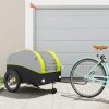 Vozík za bicykel, čierno zelený 45 kg, železo-ForU-94158