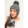 Legínovo Dámska čiapka ušianka Emma K343 čierna Farba: Čierna, Veľkosť: UNI