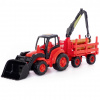 Polesie Traktor s prívesom a radlicou veľký