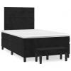 Box spring postel s matrací černá 120 x 190 cm samet Černý 3270477