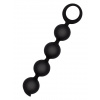 665 Short Silicone Anal Beads Black