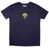 Tričko Pantera - Mini Leaf Skull, Unisex,Modrá,M