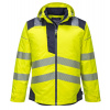 PORTWEST HI-VIS PW3 T400 / Reflexná zimná bunda do dažďa - HV žltá/námorná modrá XL