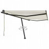 Shumee Voľne stojaca automatická markíza 450 x 350 cm krémová