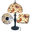 Lampa do spálne Tiffany kolekcia MOTÝLE metal Ø30*42