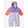 Detská kombinéza Columbia Powder Lite II Reversible Bunting - snowdrift/paisley purple/coral