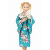 KOSTÝM KIMONO MODRÁ GEJŠA ČÍŇANKA JAPONKA KOSTÝM 128