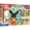Bing a priatelia Super Giant obojstranné 3v1 puzzle 15ks - Trefl