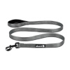 Alcott Adventure Leash 180cm Šedá - reflexná stuha vodítko na psa, šedá - L