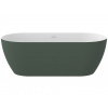 Ravak Volně stojící vana Freedom O Tec 170x77 cm akrylát levá i pravá Grey Green / bílá CD11200000