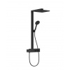 Hansgrohe Raindance E Sprchový set s termostatom, 30x30 cm, EcoSmart, matná čierna 27362670-HG