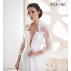 Čipkované svadobné bolerko s 3/4 rukávom, ivory: BD-106 Rozmer: 36