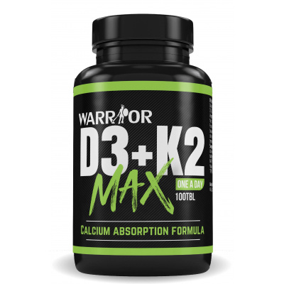 Warrior Vitamín K2+D3 MAX Balenie: 100 Tabliet