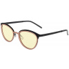 GUNNAR kancelárske/herné okuliare PALOMAR ONYX-BLUSH jantárové sklá BLF 65 GUNNAR focus