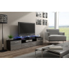 Cama TV stolek EVORA 200 wenge/šedá lesk