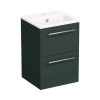 Kúpeľňová skrinka s umývadlom Intedoor TRENTA 40 cm šalviovo zelená matná TRE MINI 40 2Z S A9146