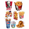 Výtlač na tortu cukrová hmota KFC KUBEŁEK